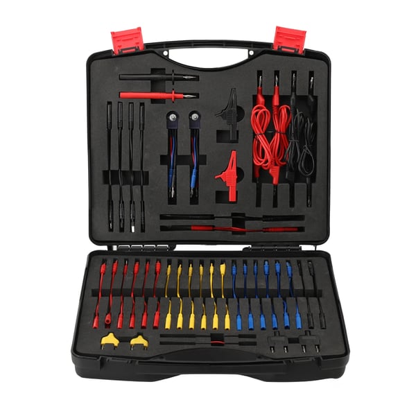 Automotive Multimeter Testledning Kit, Kobbermateriale, Forskellige Længde Kabelledninger, 92-Delt Sæt, Kompatibel med Automotive Elektronik