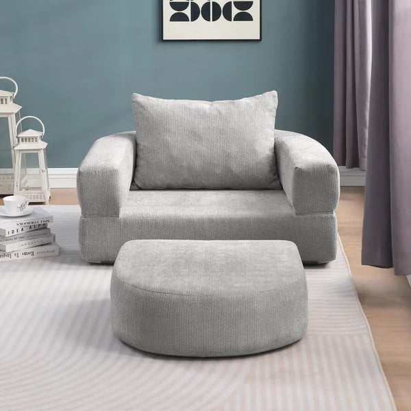 Sofa med konvertibel design, modulært design, komfortable siddepladser,GRÅ