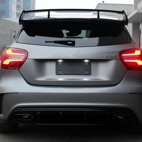 Bageste kofanger diffuser, udstødning inkluderet, til Mercedes-Benz A-Klasse W176,A45 Diffuser