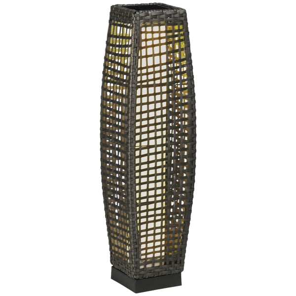 Solarlampe til haven, energieffektiv, nem montering, stilfuldt design,Grå