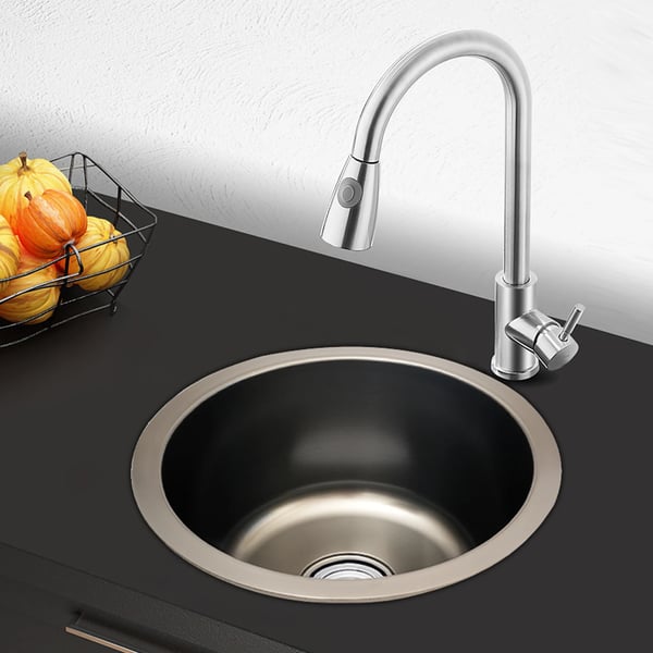 Köksrund Diskho, Rostfritt Stål, Modern Design,Grå