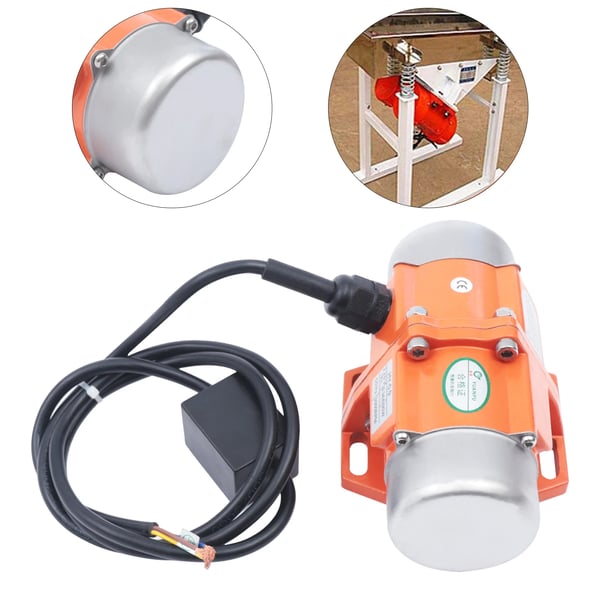 Vibrationsmotor, 90W effekt, 220V spænding, 3000 omdr./min hastighed, 0,34A strøm, IP65 vandtæt niveau