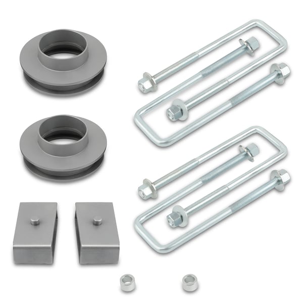 Liftkit, 3-tommer for og bag, holdbare stålkomponenter, passer til 2WD-modeller, kompatibel med Chevrolet Silverado 1500