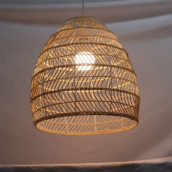Kronleuchter, Bambusmateriale, Moderne Stil,Dia 35CM, Ingen pære
