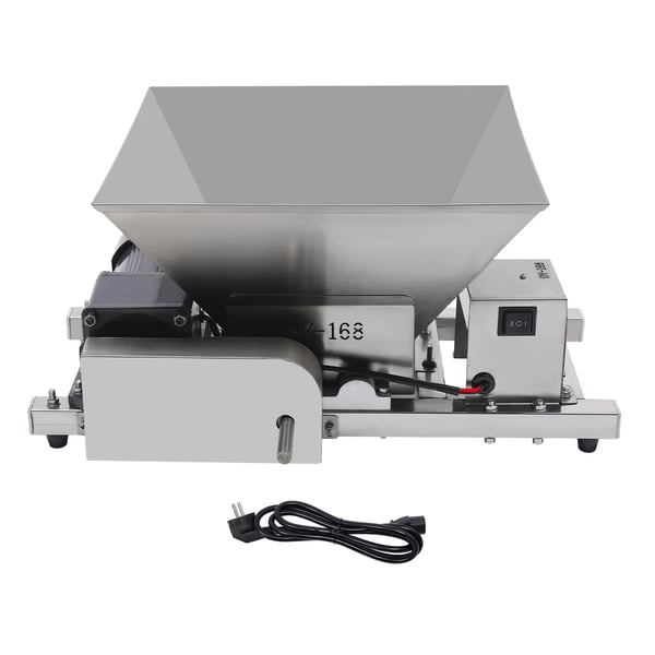 Elektrisk kornmølle, 60W effekt, 4L kapacitet, 20 kg/t produktion,Sølv