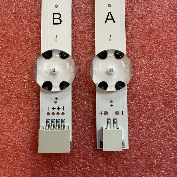 LED baggrundsbelysningsstrimler, længde 710mm, kompatibel med Vestel-modeller, lyskilde: LED-pærer, dæmpbar: Ja, materiale: Aluminium