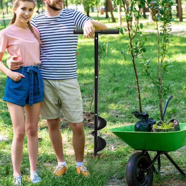 Trädgårdsborr, Manuell Handborr, Mångsidigt Planteringsverktyg,svart