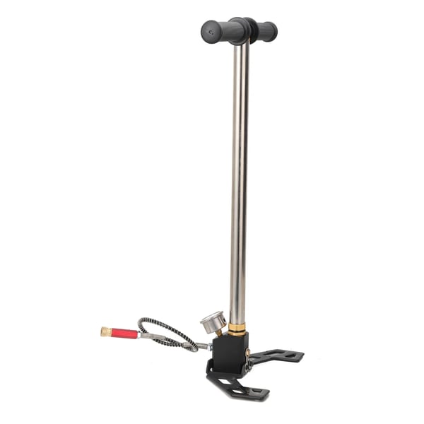 3-trins håndpumpe, op til 4500 PSI, ergonomisk håndtag, holdbart rustfrit stål