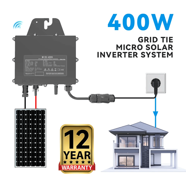 Sol inverter, høj effektivitet, holdbart design,220V, 26-60V, 400W inverter