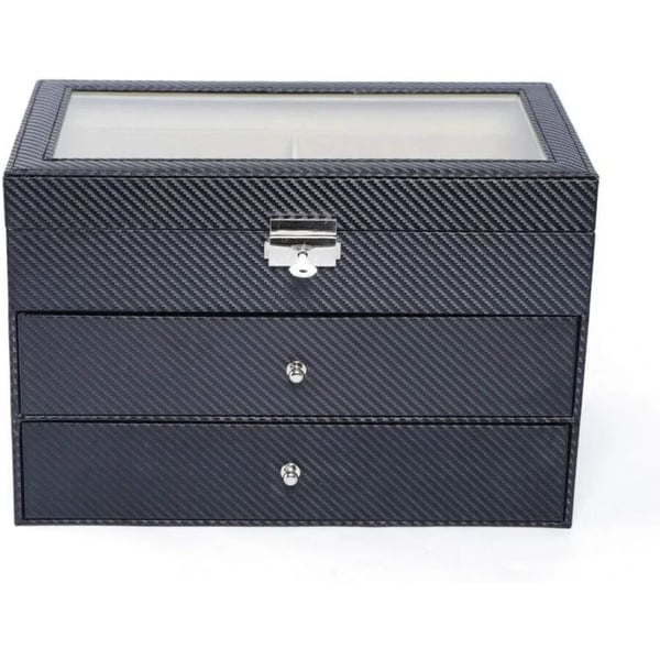 Opbevaringskasse, Elegant Design, Multifunktionelle Skuffer,sort