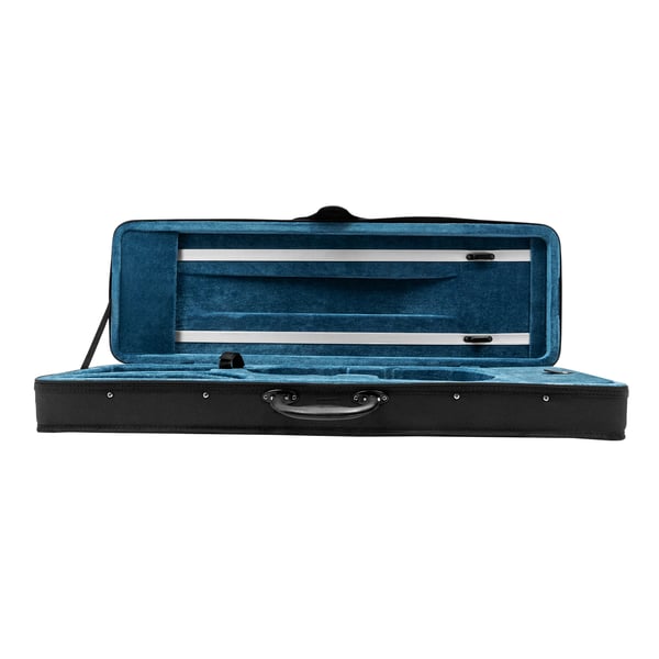 Violinetui, letvægtsdesign, dimensioner 78 x 26 x 12,5 cm, nettovægt 1,7 kg, kompatibilitet med 4/4 violiner, inkluderer skulderremme