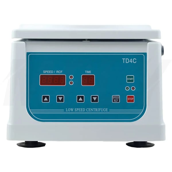 Laboratoriecentrifuge, Justerbar hastighed op til 4000 RPM, Kompakt design,220V EU STIK