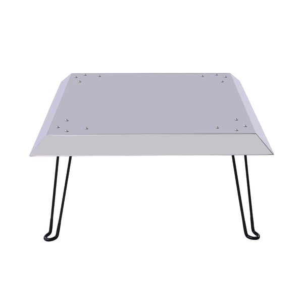 Eldstad Brännare Täck, Rostfritt Stål, Fällbar Design,Silver