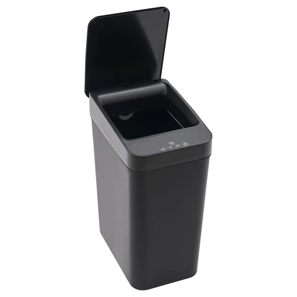 Automatisk Affaldsbeholder, Håndfri Betjening, Kompakt Design,sort