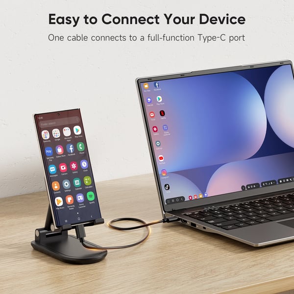 Bærbar Lapdock Skærm, 14 Tommer, 1920 x 1200 Opløsning, IPS Panel, 5000mAh Batteri, 3 ms Reaktionstid
