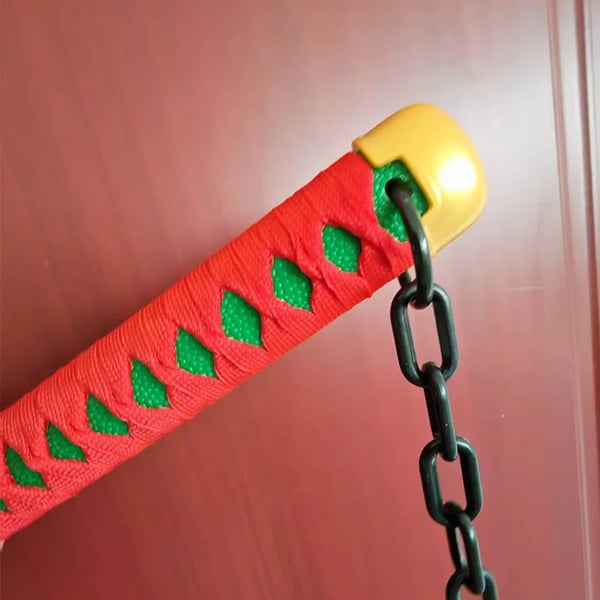 Bamboo Katana, Total længde 31,5 tommer, Klinge længde 51,5 tommer, Håndtag længde 27 tommer, Alder anbefaling 14+, CE certificeret