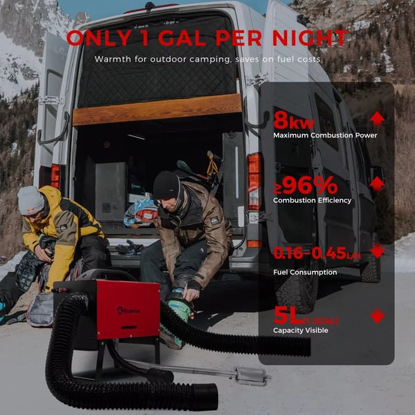 Diesel-lämmitin, Bluetooth-ohjaus, Tehokas lämmitysjärjestelmä,8KW