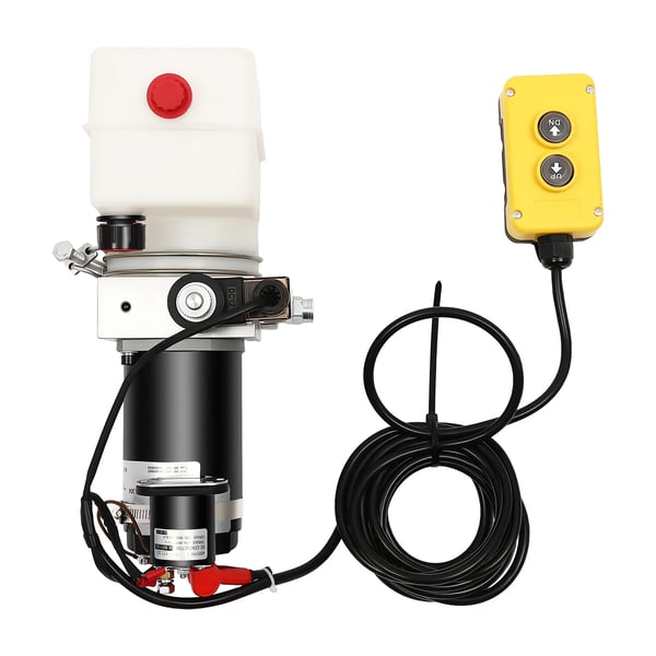 Hydraulinen pumppu, kauko-ohjaus, tehokas 12V käyttö,musta