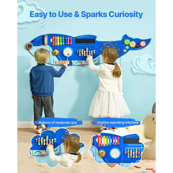 Busy Board, Interaktiva Aktiviteter, Montessori-inlärning, Orca