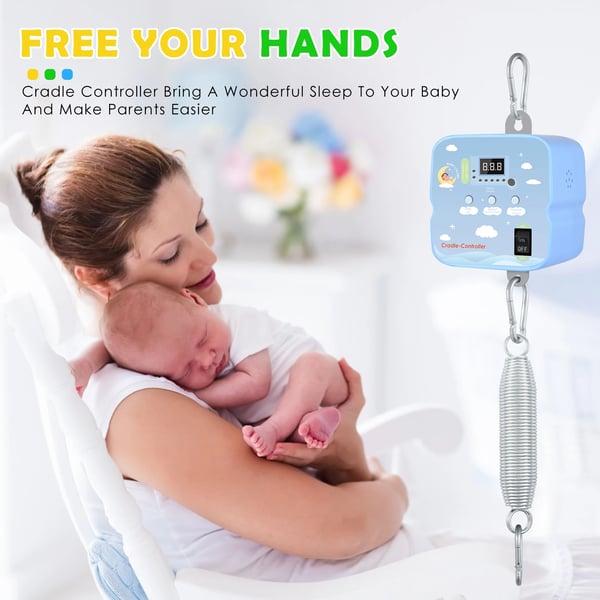 Elektrisk Baby Gyngestol, Justerbar Timer, Fjernbetjening,sving controller