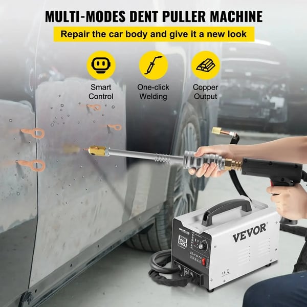 Automotive Dent Repair Spot Svejser, 3500A Udgange Strøm, 1.8KVA Rate Effekt, 5 Justerbare Arbejdsformer, Egnet til 0.6-1.2mm Stål