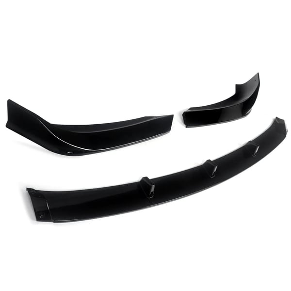 Front Bumper Splitter, Høj Kvalitet ABS Plast, Kompatibel med Luksus Kompakt SUV Model F48 F49,Glansende Sort