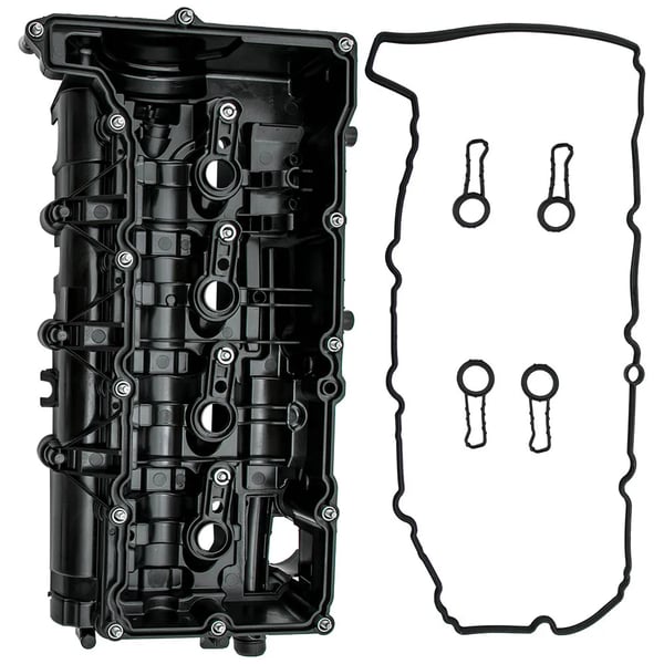 Rocker Ventil Dæksel, Plastik + Metal, Model 11128589941, OEM 11127810584, Kompatibel med Premium Kompakt Bil 1-4 Serie, Cylinderhoved Dæksels Type