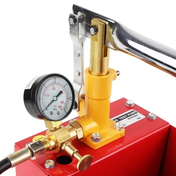 Hydrostatisk Trycktestpump, 5L Kapacitet, Maximalt Tryck 25 bar, Dubbel Ventilsystem, 1,8m Slanglängd, Rostfritt Stål Konstruktion