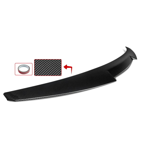 Bagspoilerlip, M4-stil, blank finish,kulstof look