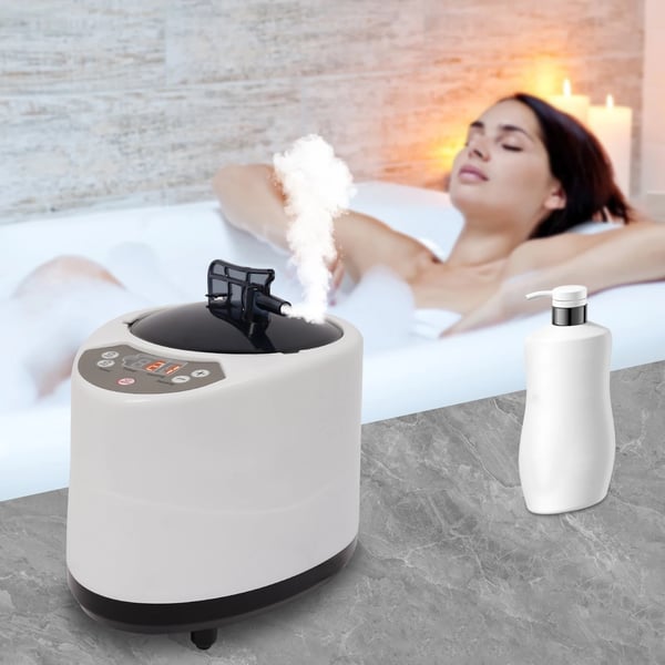 Sauna Dampmaskine, 1000W Effekt, 3L Kapacitet, 9 Temperaturniveauer, Timer 5-95 min, Fjernbetjening