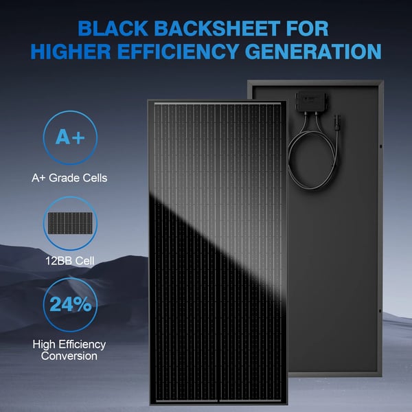 Solpanel, 200W effektudgang, monokrystallinsk effektivitet,200W
