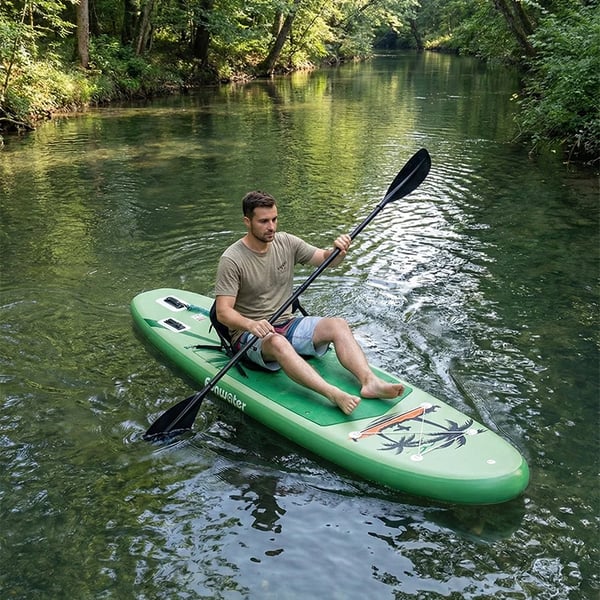 Oppustelig Paddle Board, Aftageligt Kajak Sæde, Integreret Kameramontering,SUPFW37C