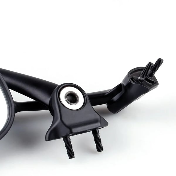 Racingspejle, højimpact ABS-skal, nem installation, passer til Yamaha YZF R6 (2008-2010), 1 par (2 stykker), sort finish