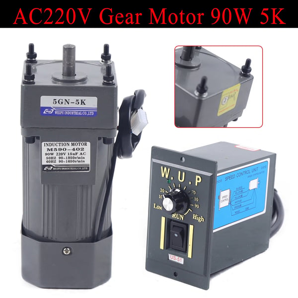 AC Gear Motor, Høj Moment, Justerbar Hastighed