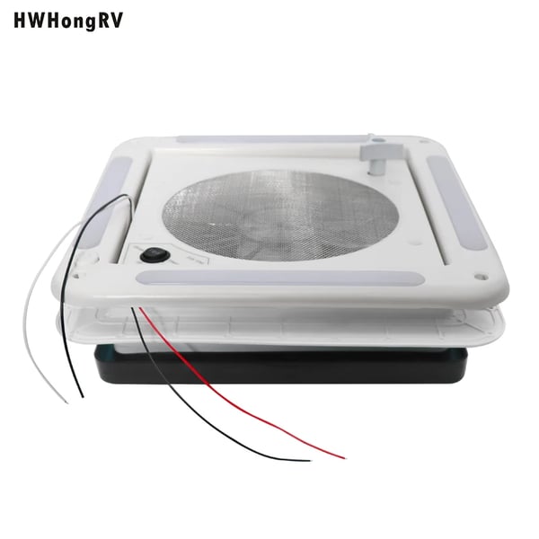 RV Ventilationsfläkt, Omvändbar Drift, Manuell Lyft, 10 Blad
