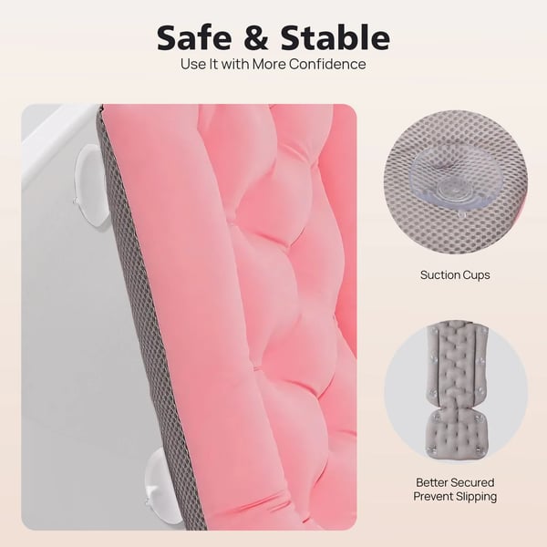 Badpude, Ergonomisk Støtte, Nem Vedligeholdelse,Pink