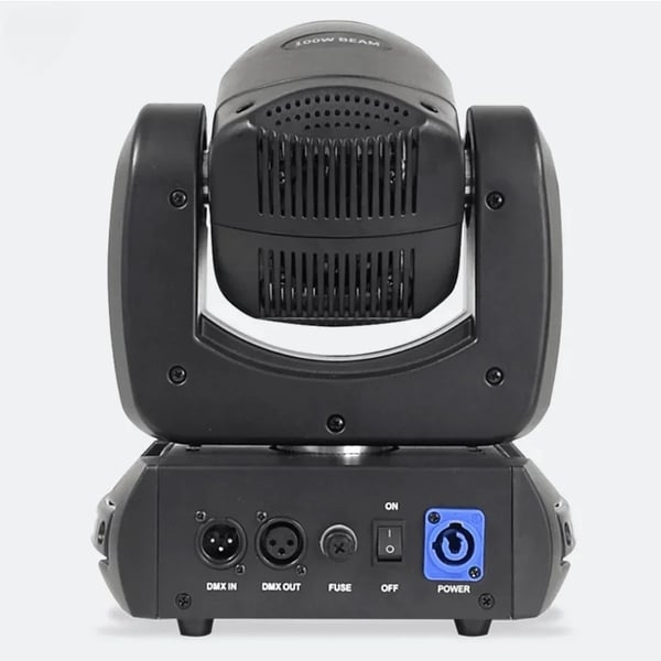 Bevægelseslys LED Beam, 100W effekt, 7 farver og effekter,EU-stik