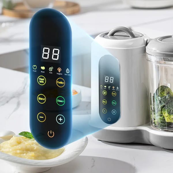Barnmatstillverkare, Helt Automatisk, Användarvänlig Design,vit, 220V