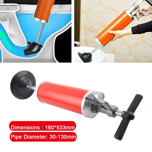 Afløbsrenser, 0,7 MPa tryk, 180 x 533 mm dimensioner, kompatibel med 30-130 mm rør, ABS højtydende materialer, 3,2 kg vægt