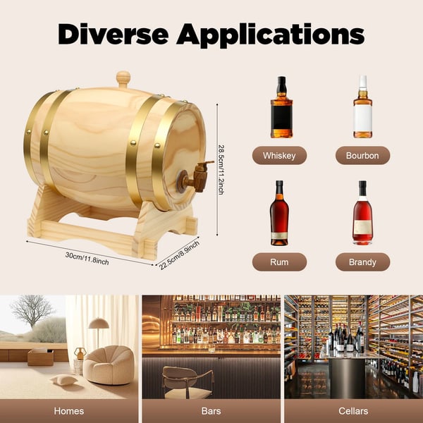 Vinfad, 5L kapacitet, kompakt design,Gul
