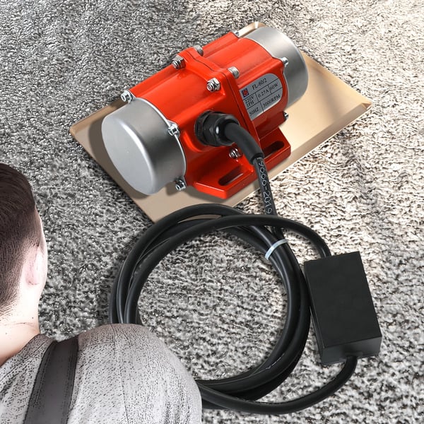 Vibrationsmotor, 60W effekt, 3000 RPM ydeevnehastighed, justerbar ekscentricitet, lav støjdrift, aluminiumlegeringsdesign