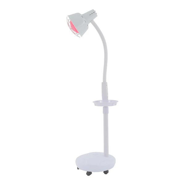 Infrarød Varmlampe, Smertelindring, Justerbar Højde,Hvid