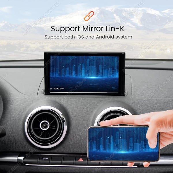 Bilskærm Opgradering, Trådløs CarPlay, Android Auto Kompatibilitet,MIB