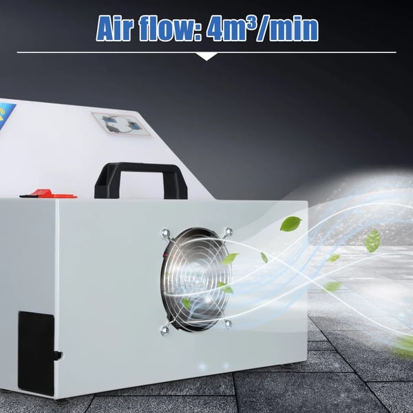 Afbudsventilator, Effektiv Røggenerering, Bærbart Design,EU stik 220V