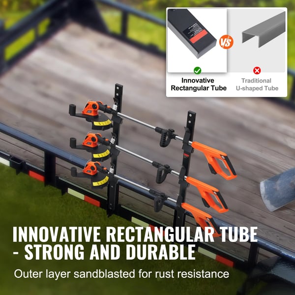 Trimmer Rack, Vertikal/Vægmonteret, Sikker Design,sort