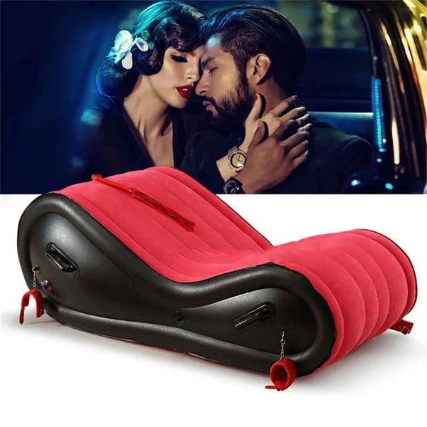 Oppusteligt Seksuelt Møbel, Par Design, Komfortabelt og Alsidigt,Rød Sex Sofa
