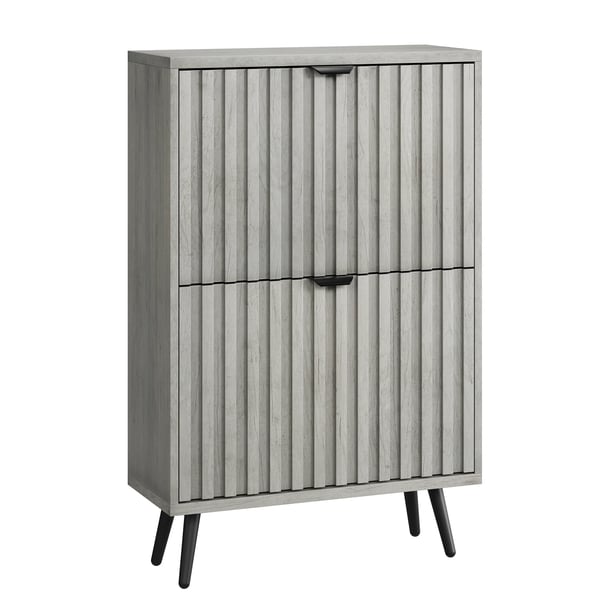 Sko Skab, Fritstående Design, Moderne Stil,Grå + MDF