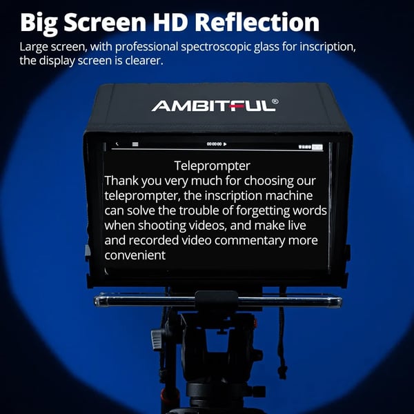 Teleprompter, Justerbar, Fällbar Design, T14