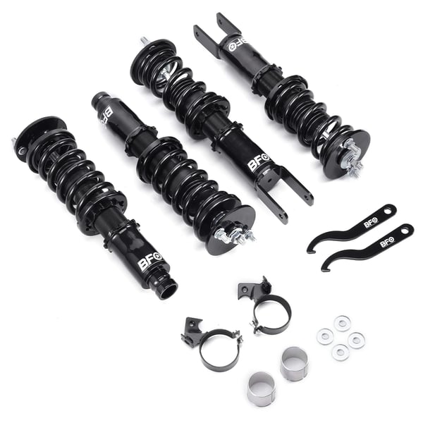 Coilovers, Stål, Længde 63 cm, Bredde 51 cm, Højde 21 cm, Fjedersats 8 kg/mm