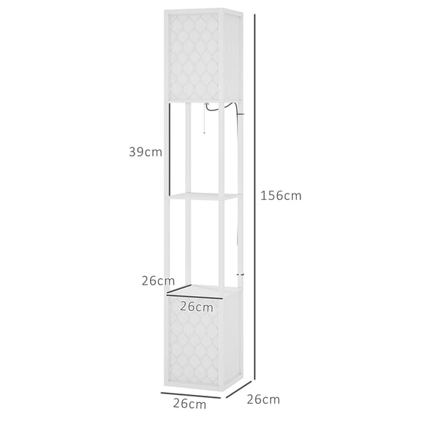 Gulvlampe, Metallegeme med stofskærme, Højde 150 cm, Egnet til E27 fatning pærer, 40 Watt maksimum, Spænding 220 Volt AC